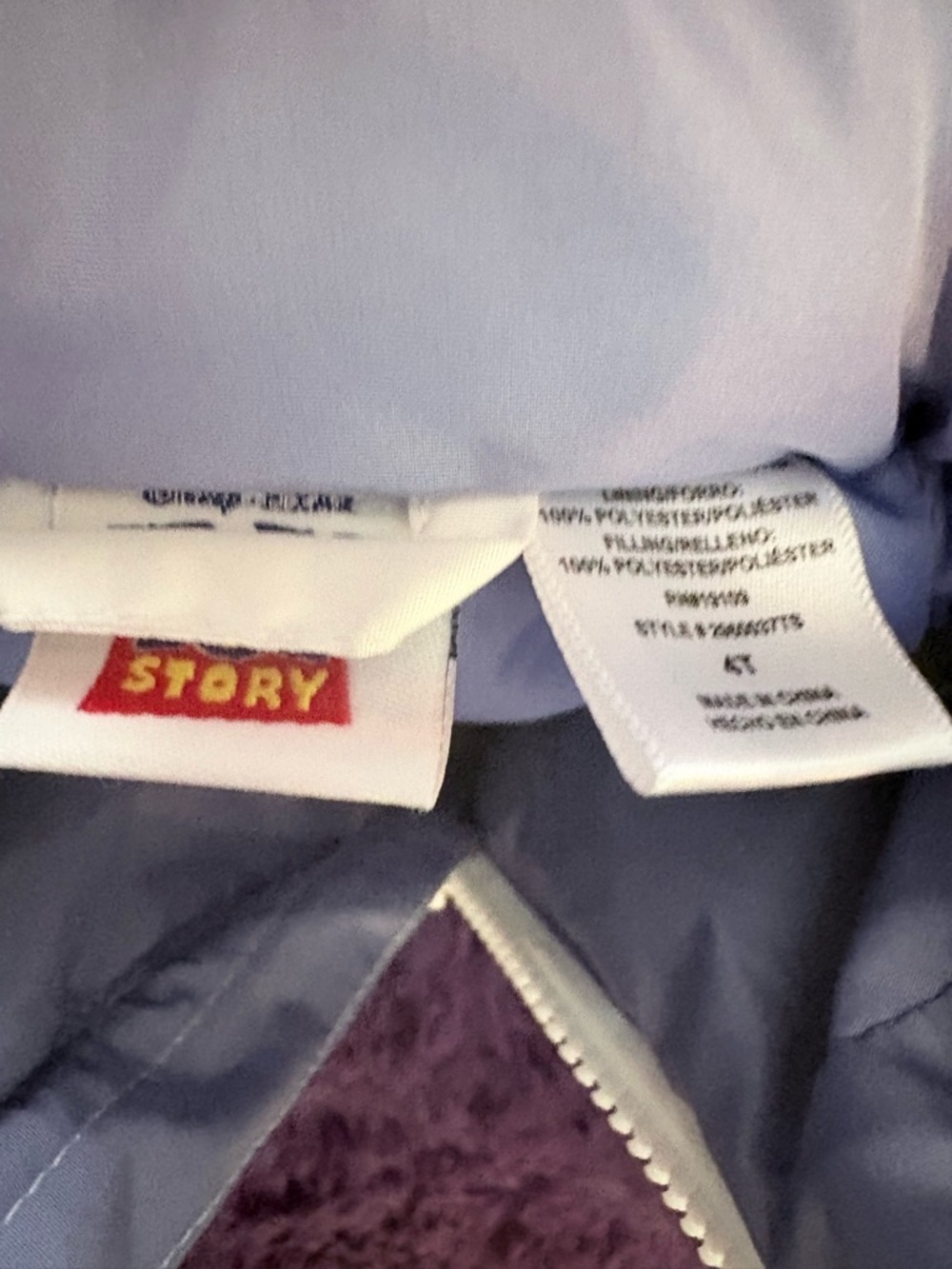 Toy story buzz Lavender and Purple Logo-Trim Jacket - Picture 3 of 3